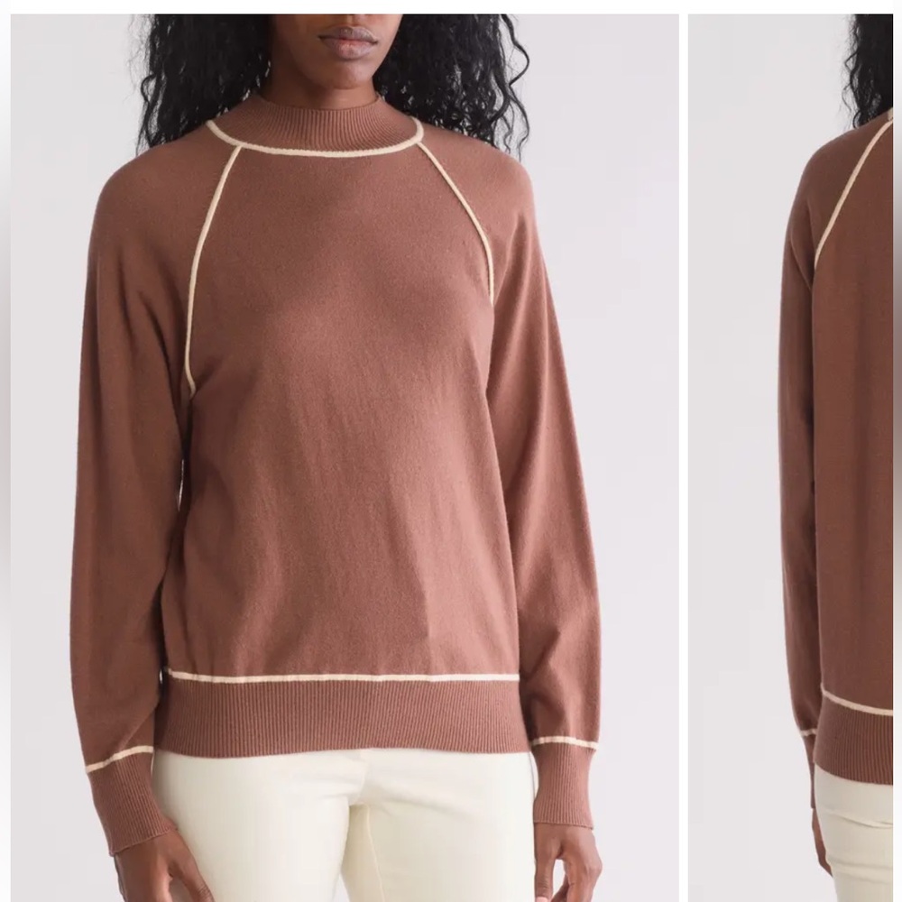 Women’s Brown Raglan Sweater NWOT size M